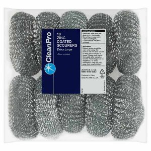 Clean Pro 10 Zinc Coated Scourers Extra Large